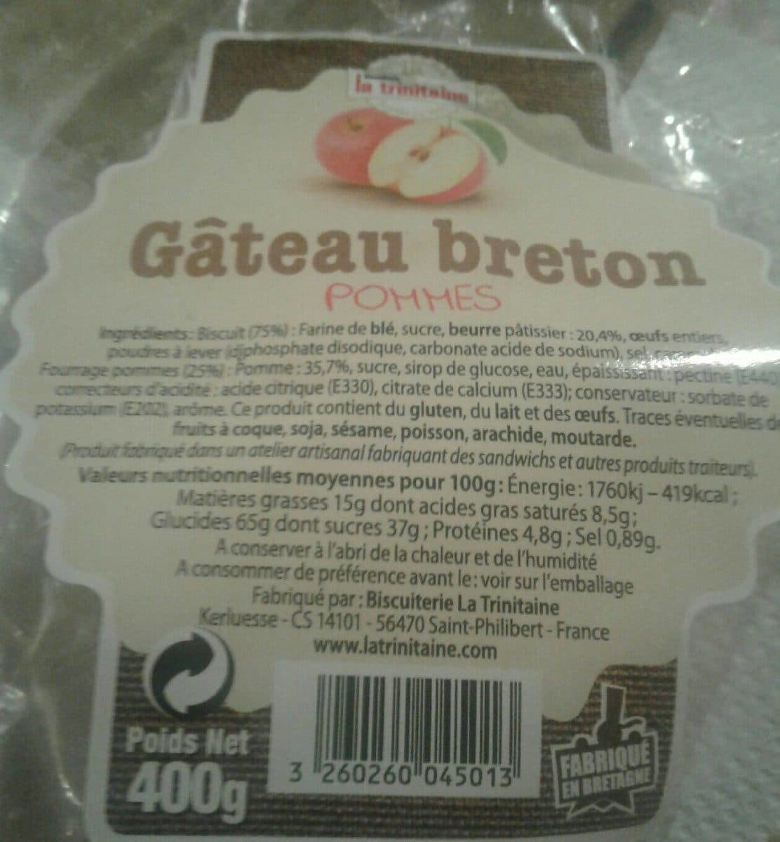 La Trinitaine Gâteau Breton Pommes packshot