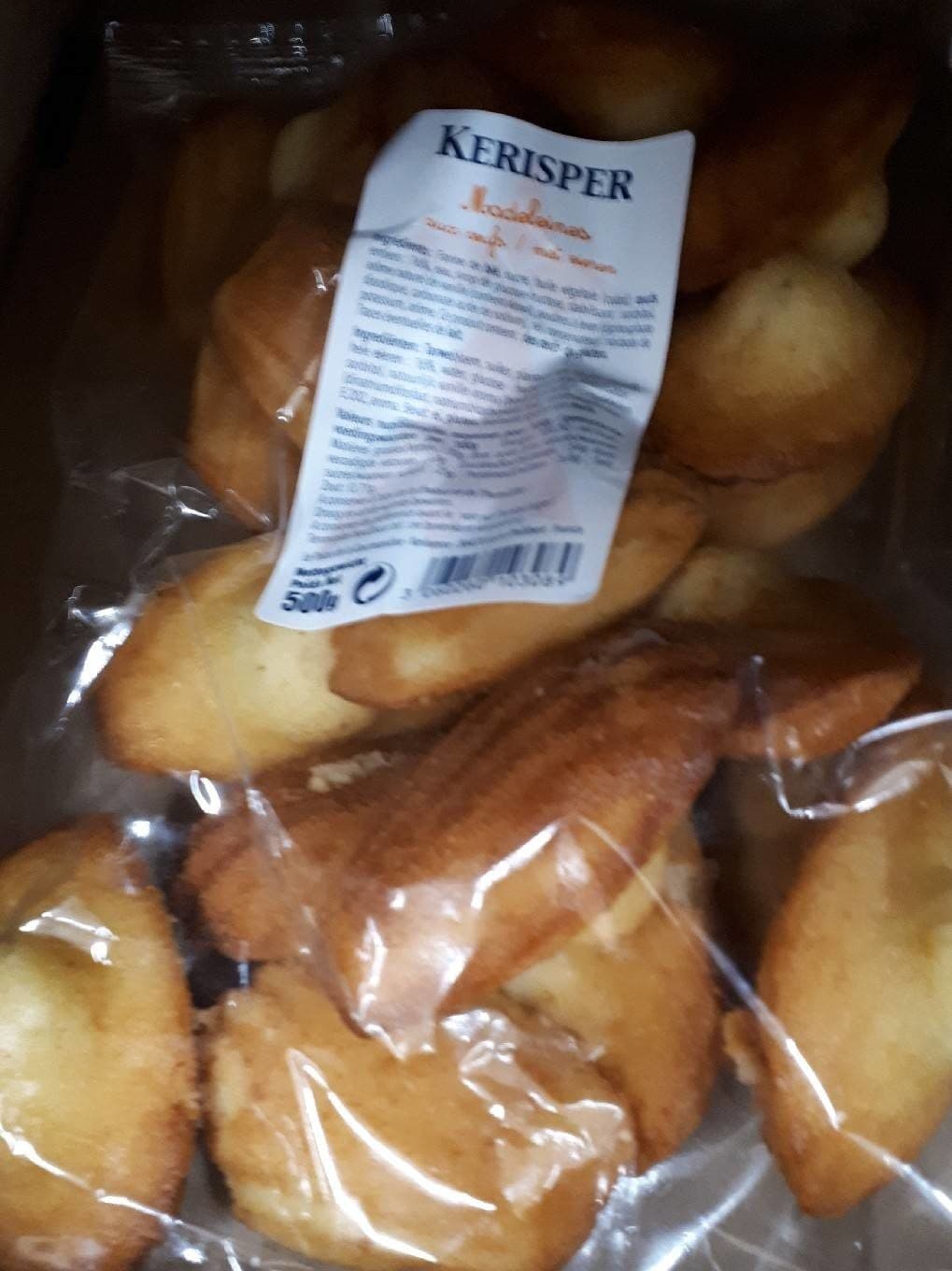 Kerisper Madeleines aux oeufs packshot