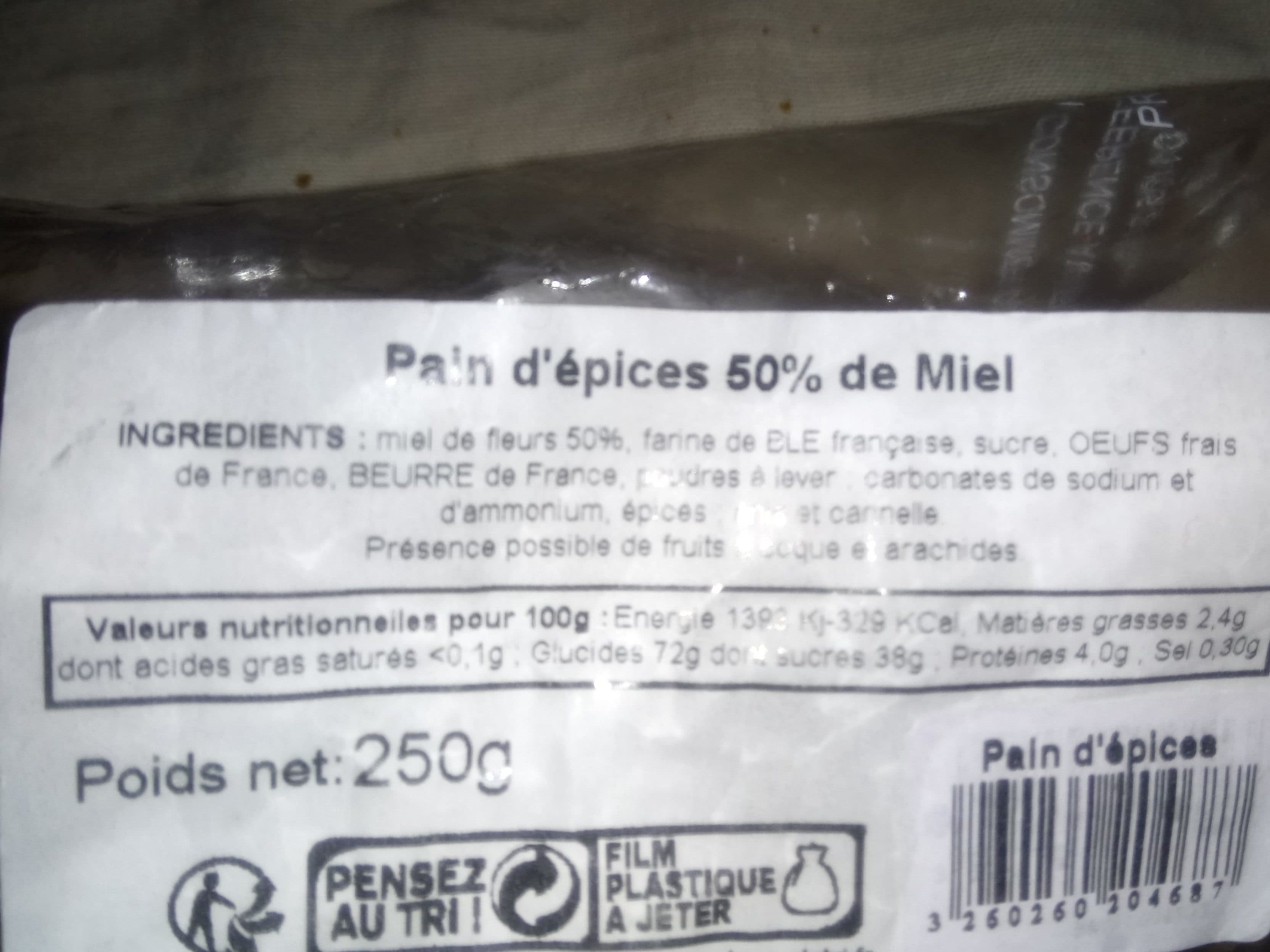 La Trinitaine Pain d'épices au miel packshot