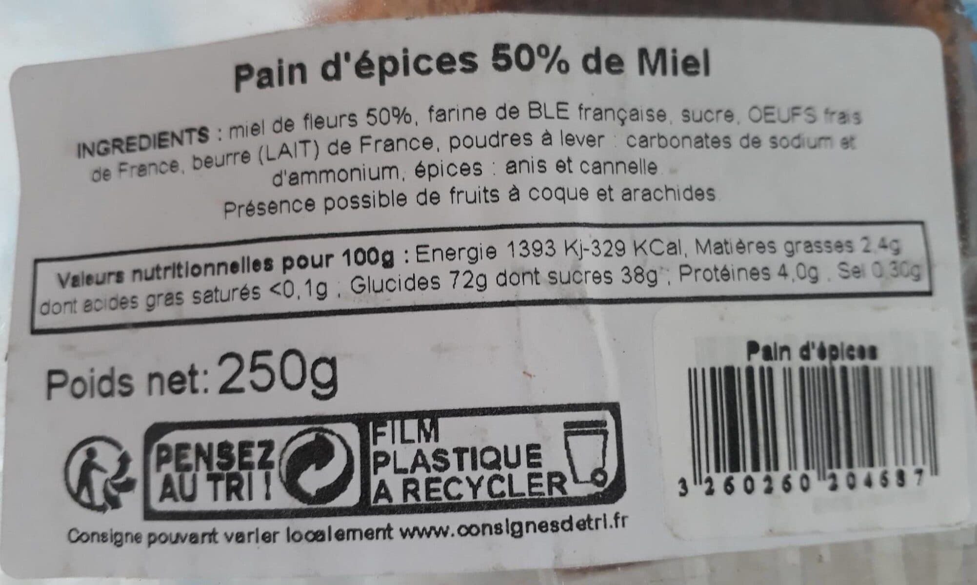La Trinitaine Pain d'épices au miel packshot