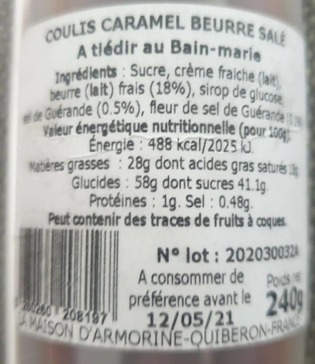 La Trinitaine Coulis de caramel packshot