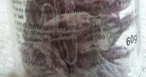 Open Food Facts Les bonbons les violettes packshot