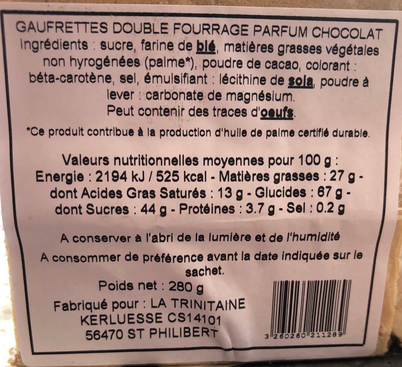La Trinitaine Gaufrettes à l'ancienne packshot