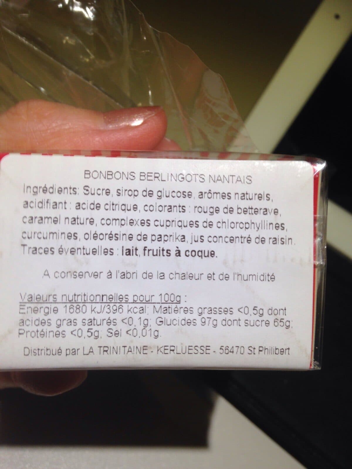 Open Food Facts Les Berlingots Nantais packshot