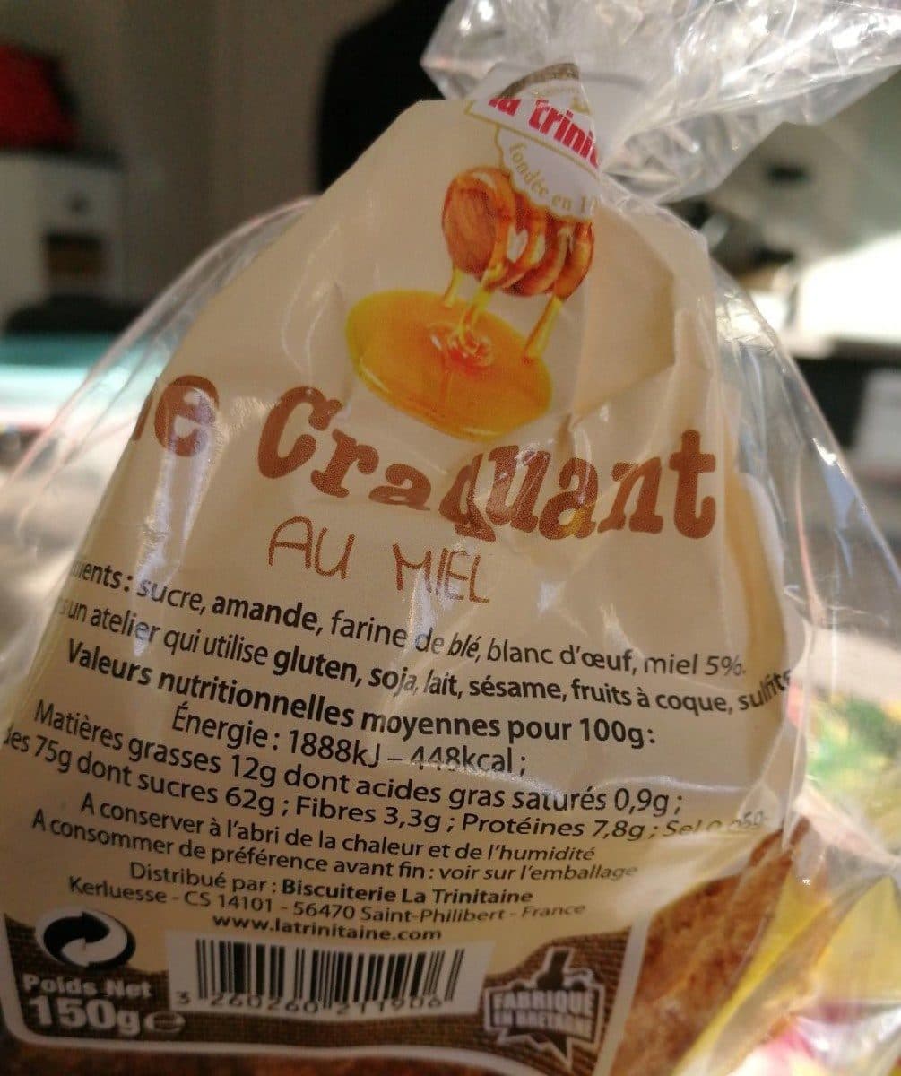 Open Food Facts Le craquant au miel packshot