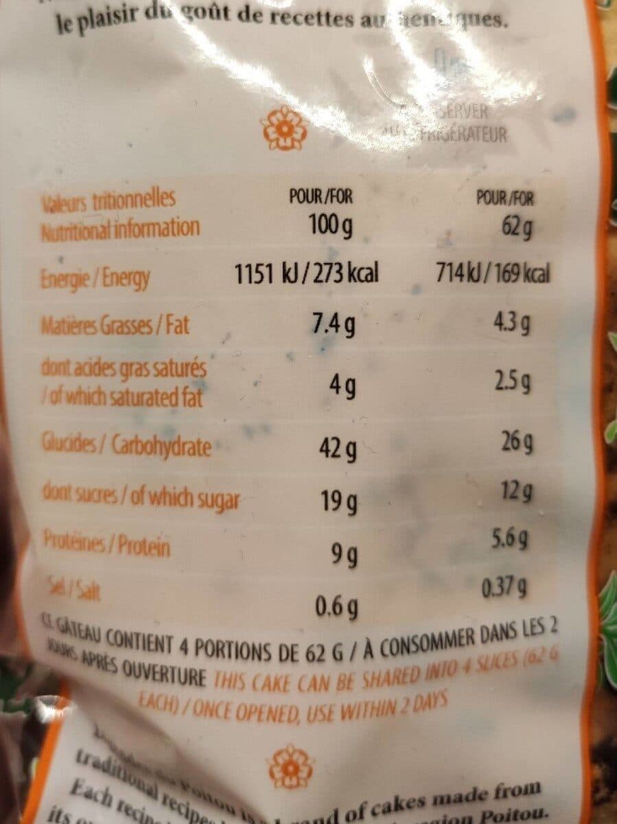 Légendes du Poitou Le tourteau fromagé Bio packshot