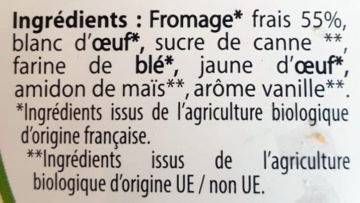 Légendes du Poitou Gâteau au Fromage Bio packshot