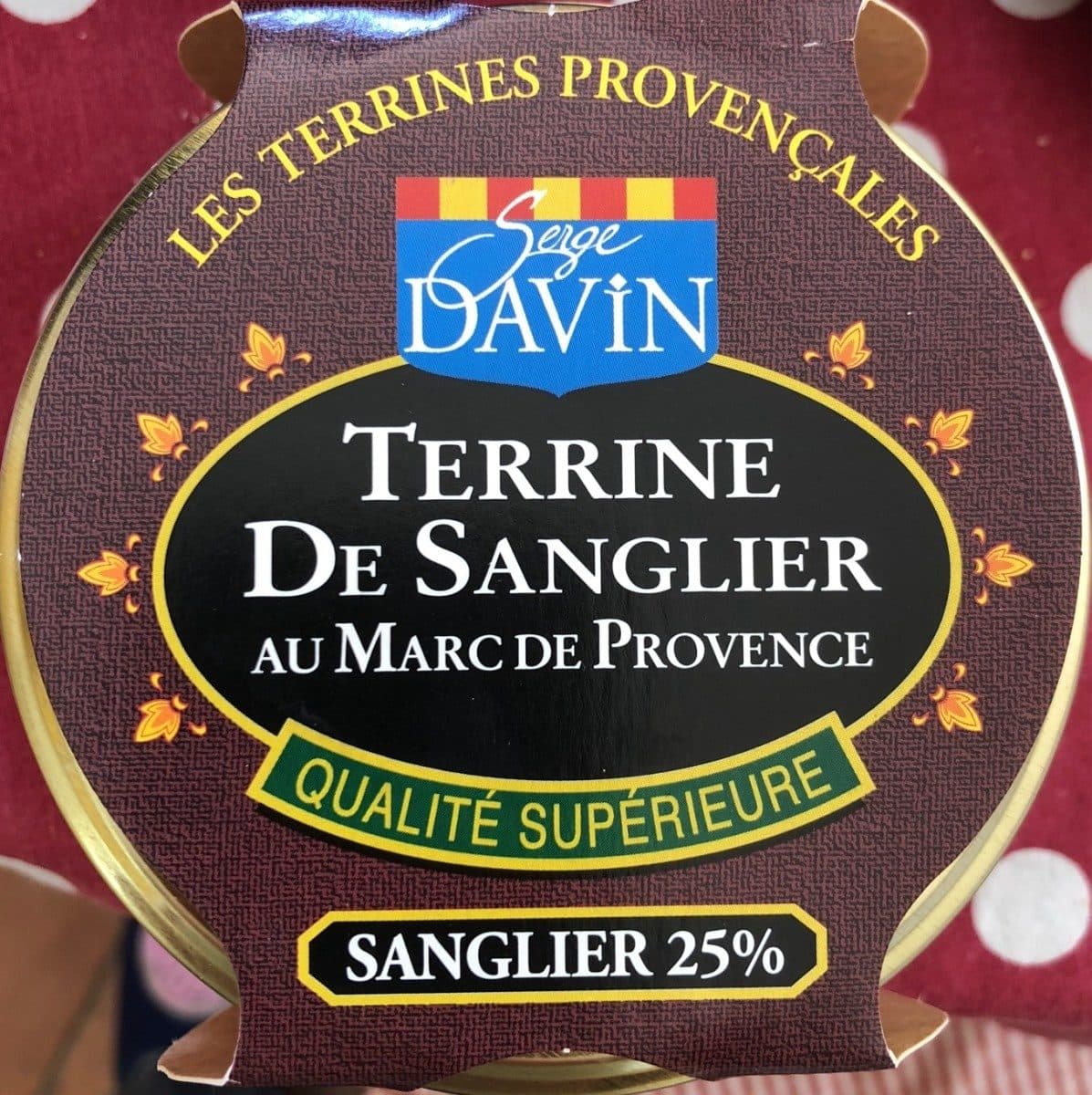 Serge Davin Terrine de sanglier packshot