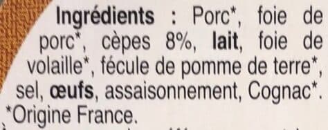 Serge Davin Terrine du Ventoux aux cèpes packshot