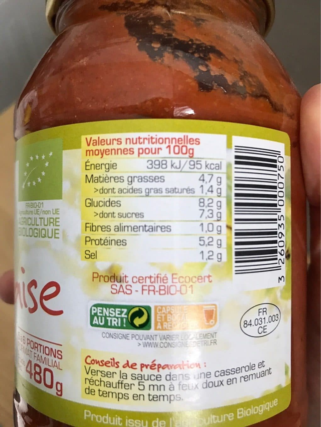 Valbio Sauce Bolognaise packshot