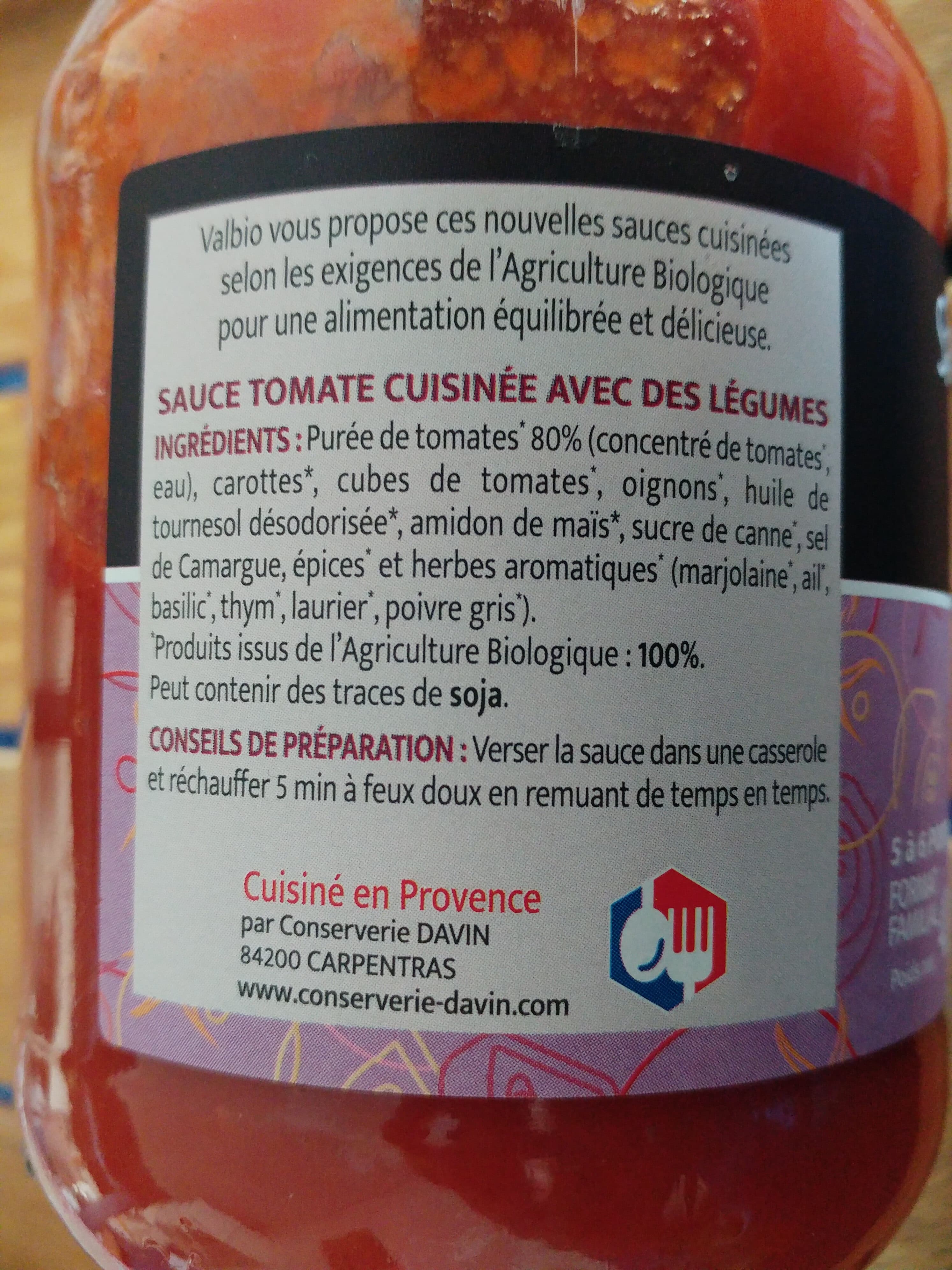 Valbio Sauce spaghetti cuisinée packshot