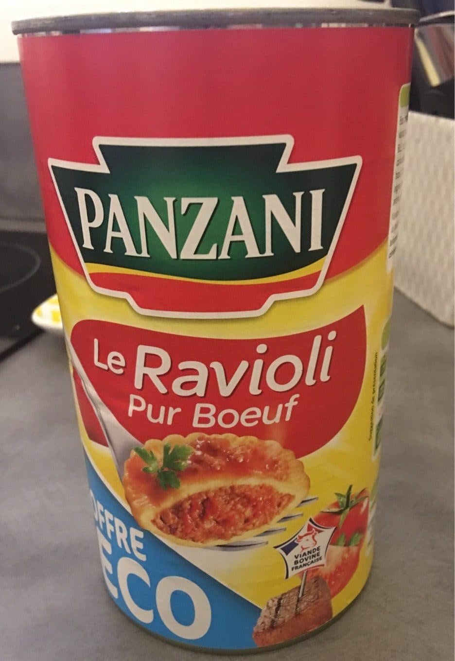Panzani Le ravioli pur boeuf packshot