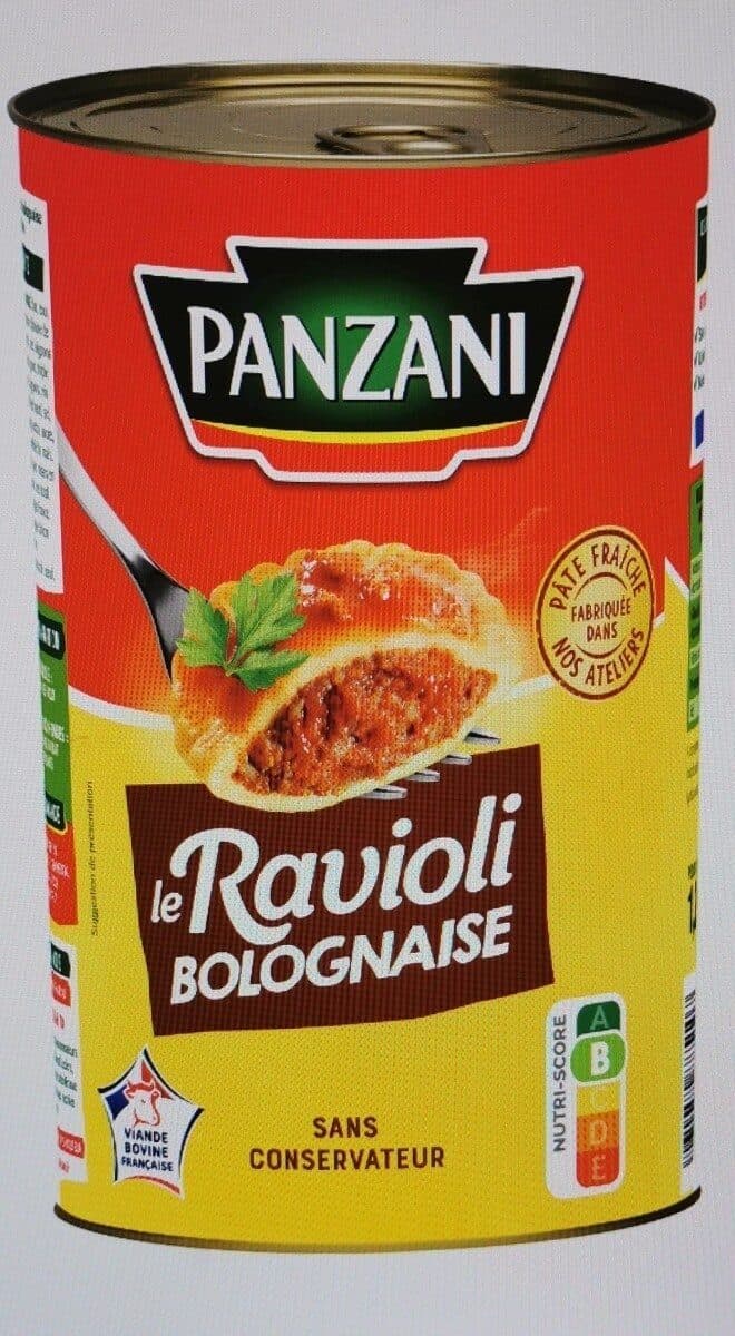 Panzani Le ravioli bolognaise packshot