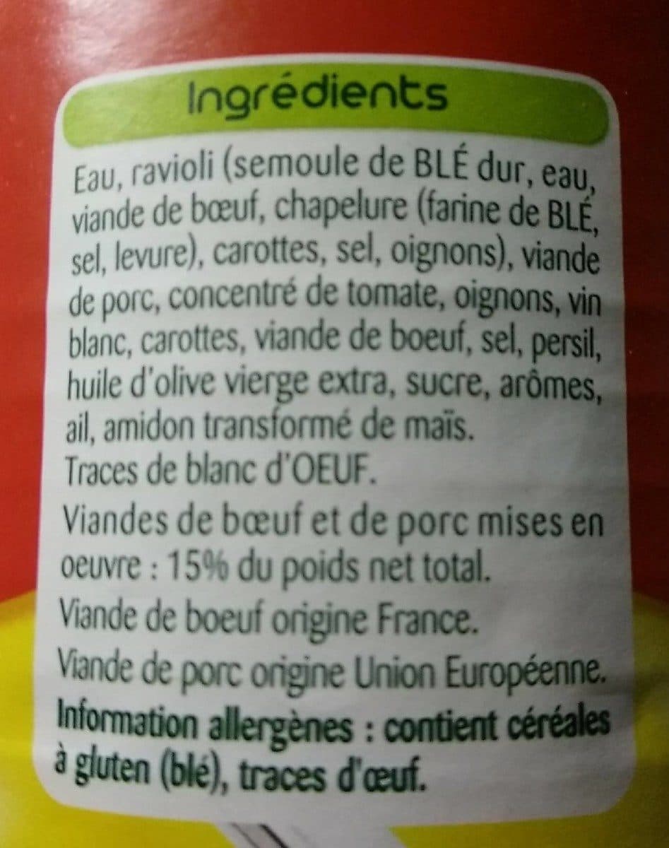 Panzani Le ravioli bolognaise packshot