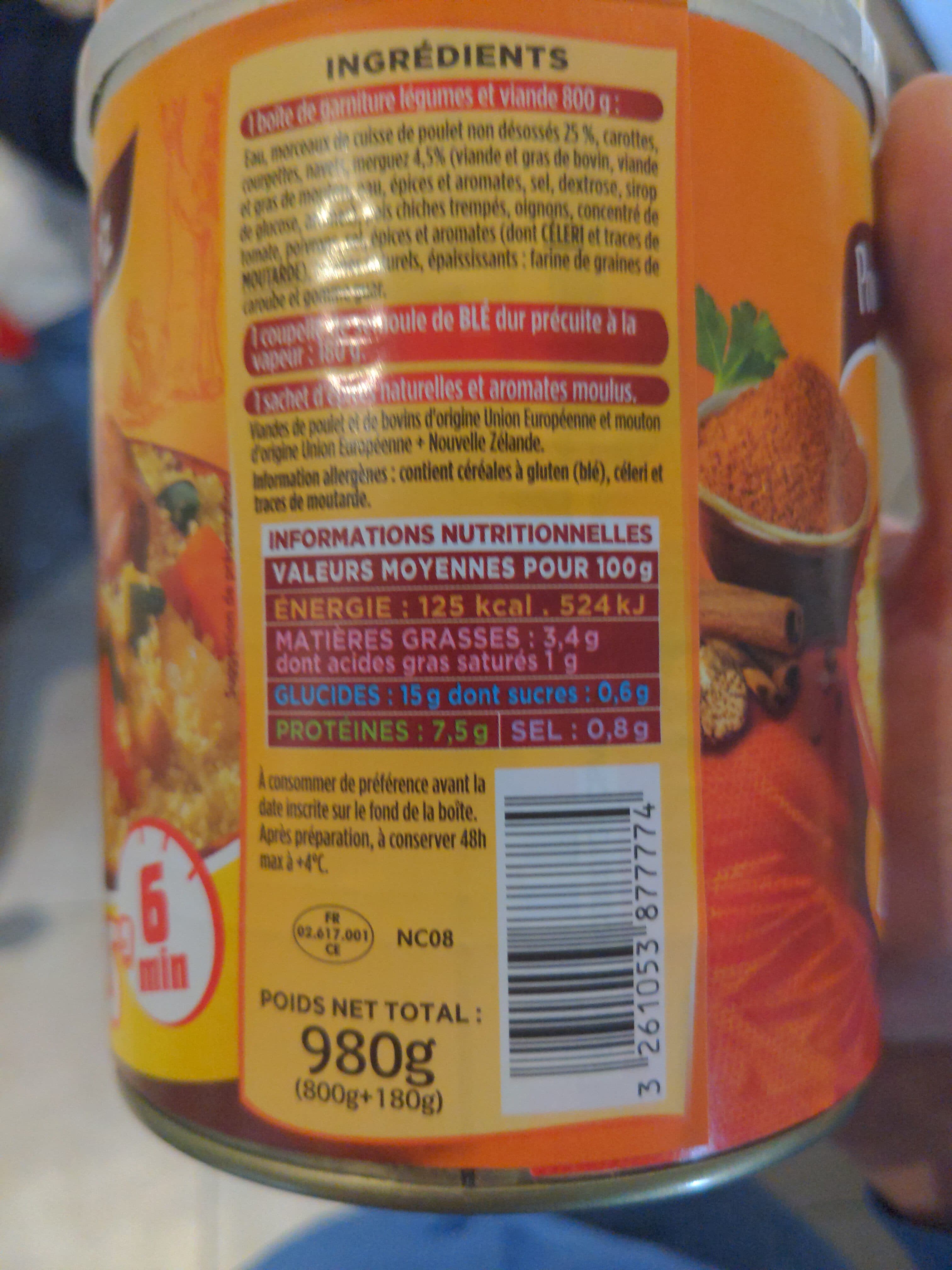 Garbit Couscous Royal poulet & merguez packshot