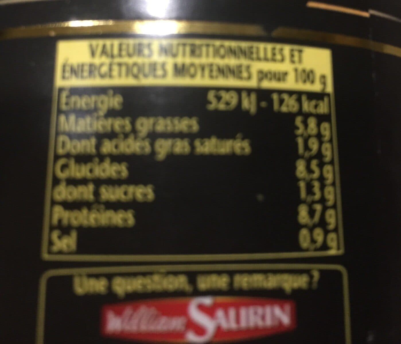 William Saurin Saucisses canard lentilles packshot