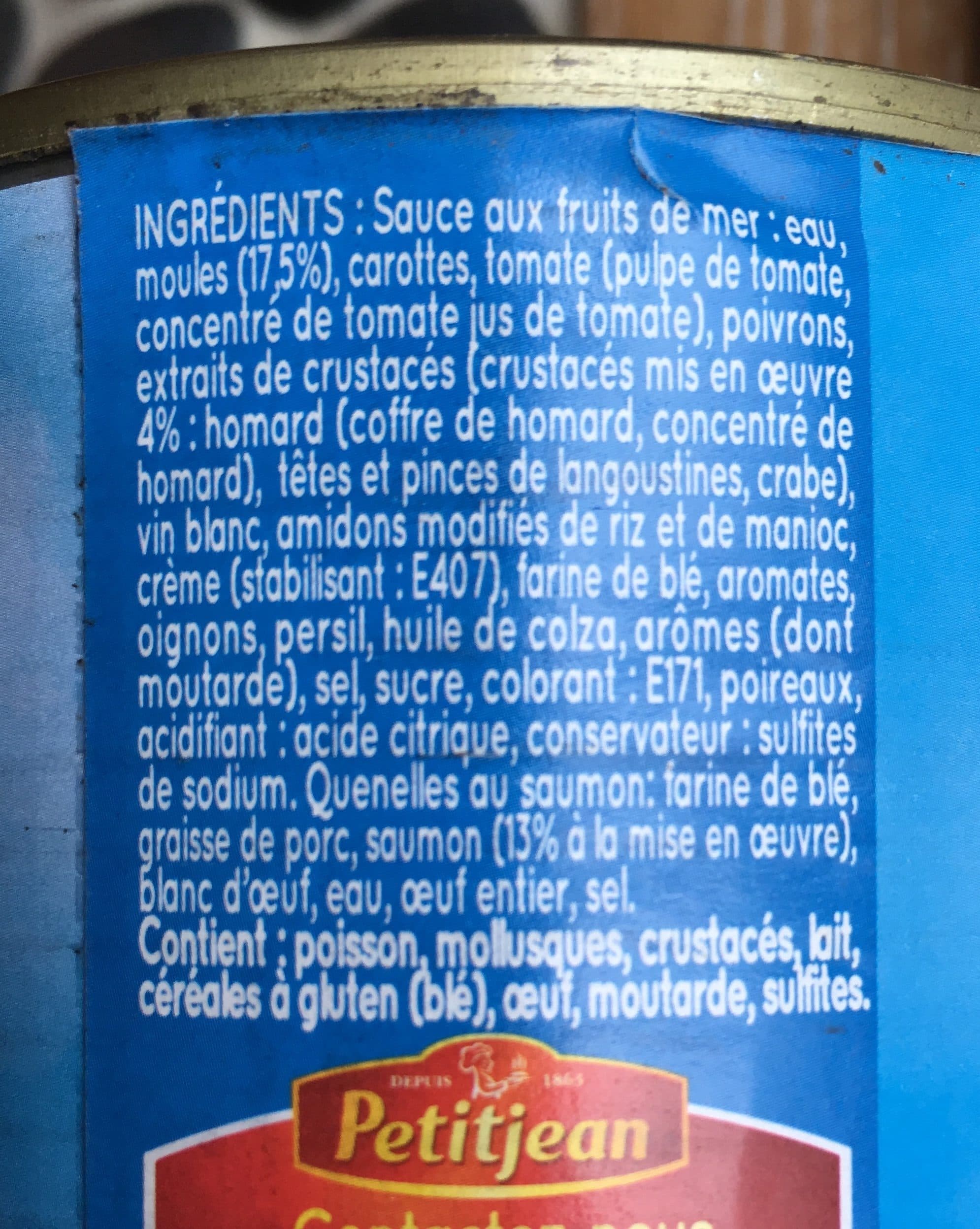 Petitjean Garniture Pour Bouchées aux Fruits de Mer packshot