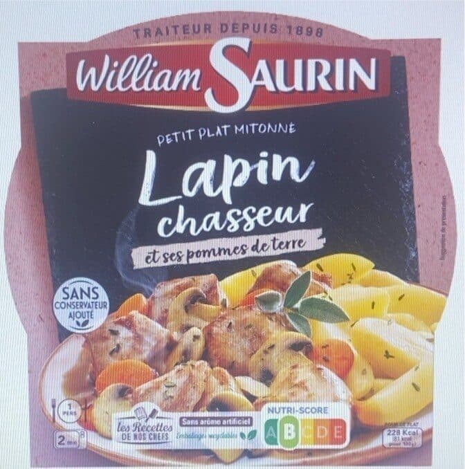 William Saurin Lapin Chasseur et ses pommes de terre packshot
