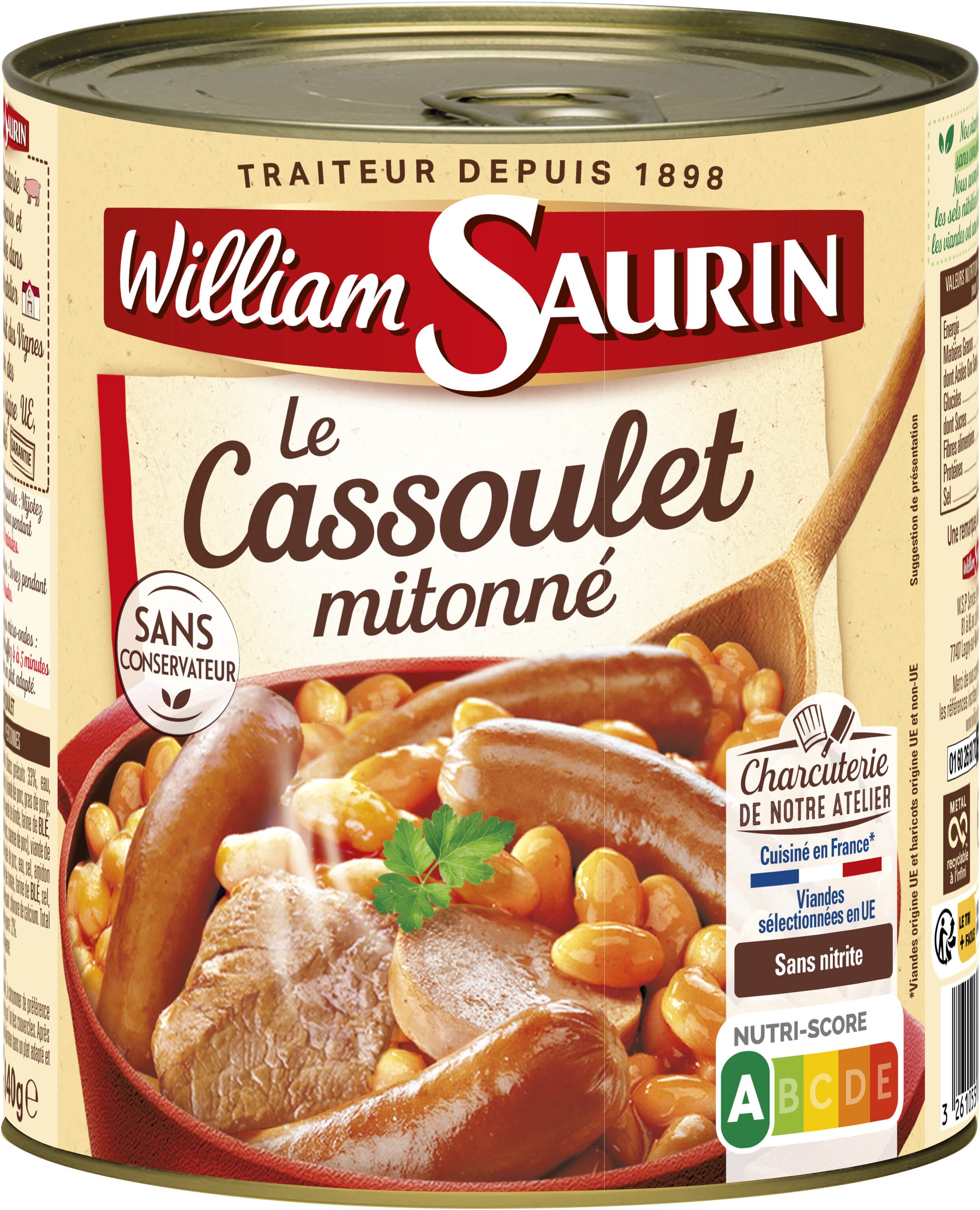 William Saurin Le Cassoulet Mitonné packshot