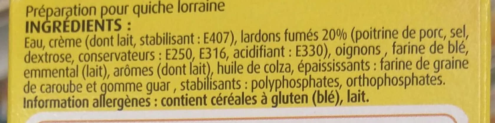 Petitjean Mes préparations pour quiche Lorraine packshot