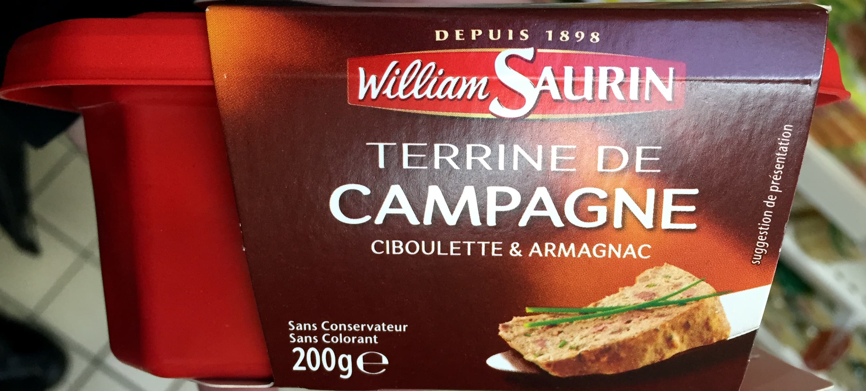 William Saurin Terrine de Campagne (Ciboulette & Armagnac) packshot