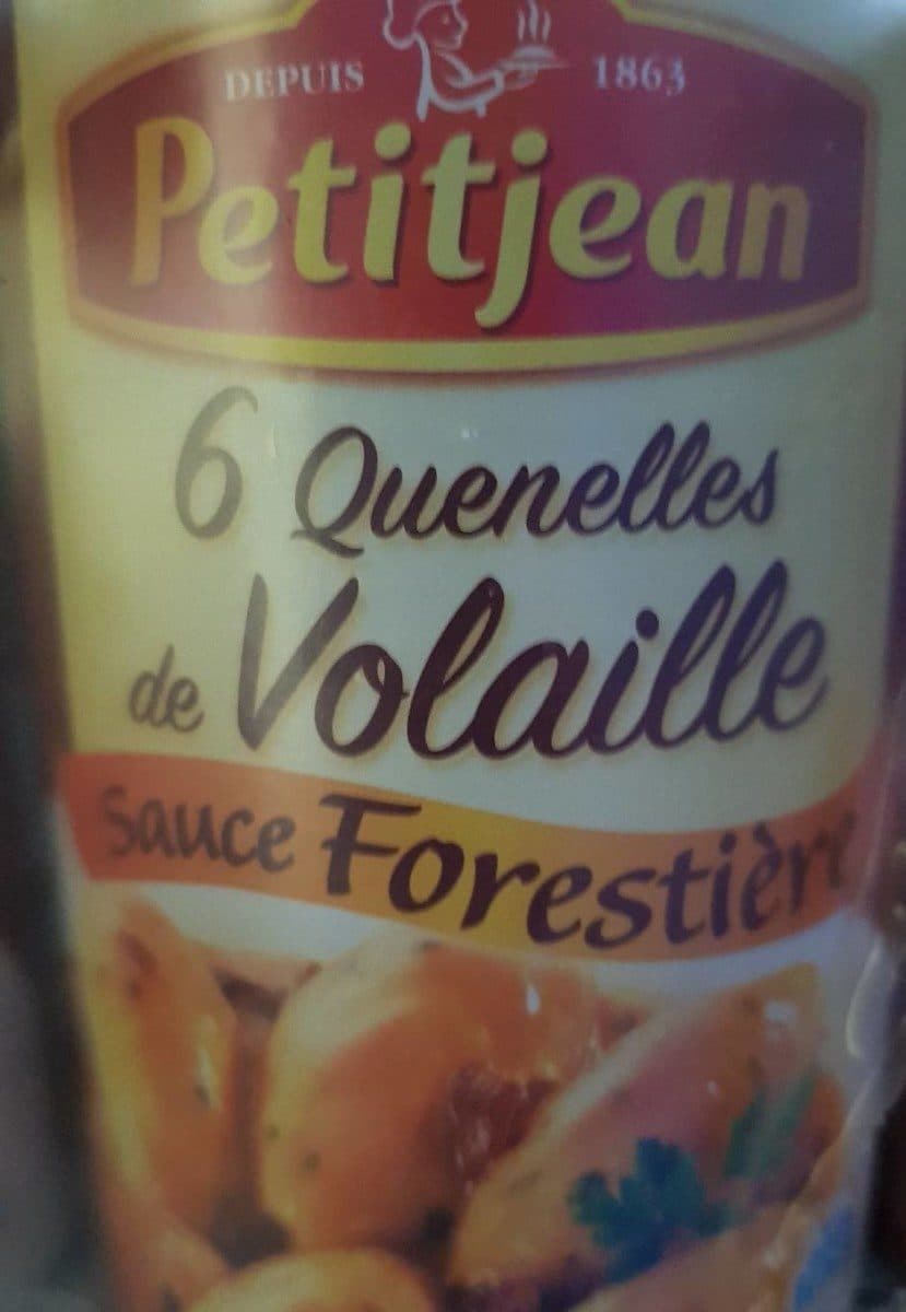 Petitjean Quenelles de volaille sauce forestière packshot