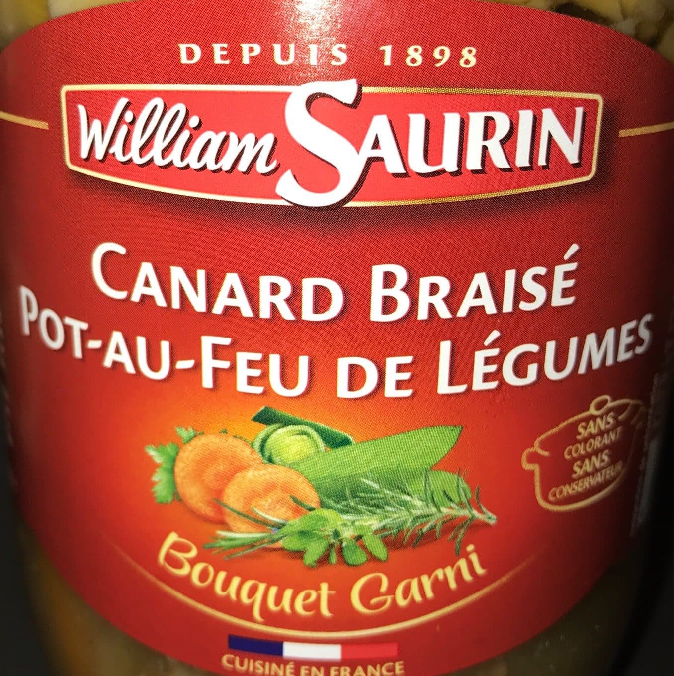William Saurin Canard Braisé Pot-au-Feu de légumes packshot