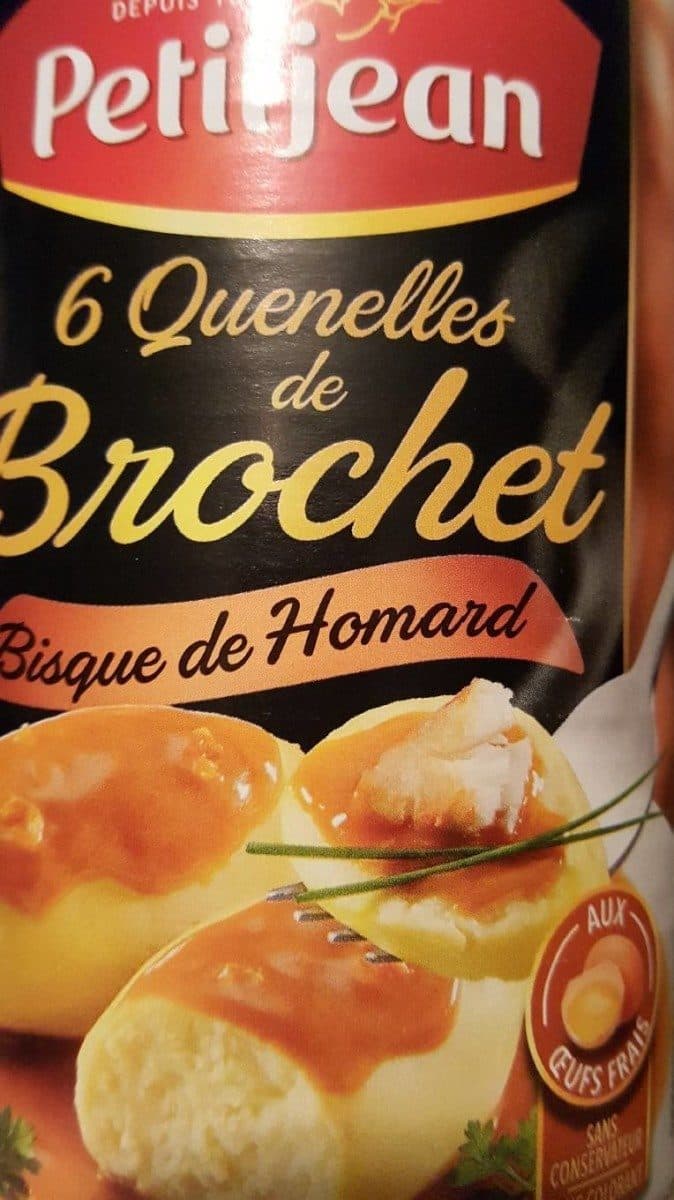 Petitjean Quenelles de brochet à la bisque de homard packshot
