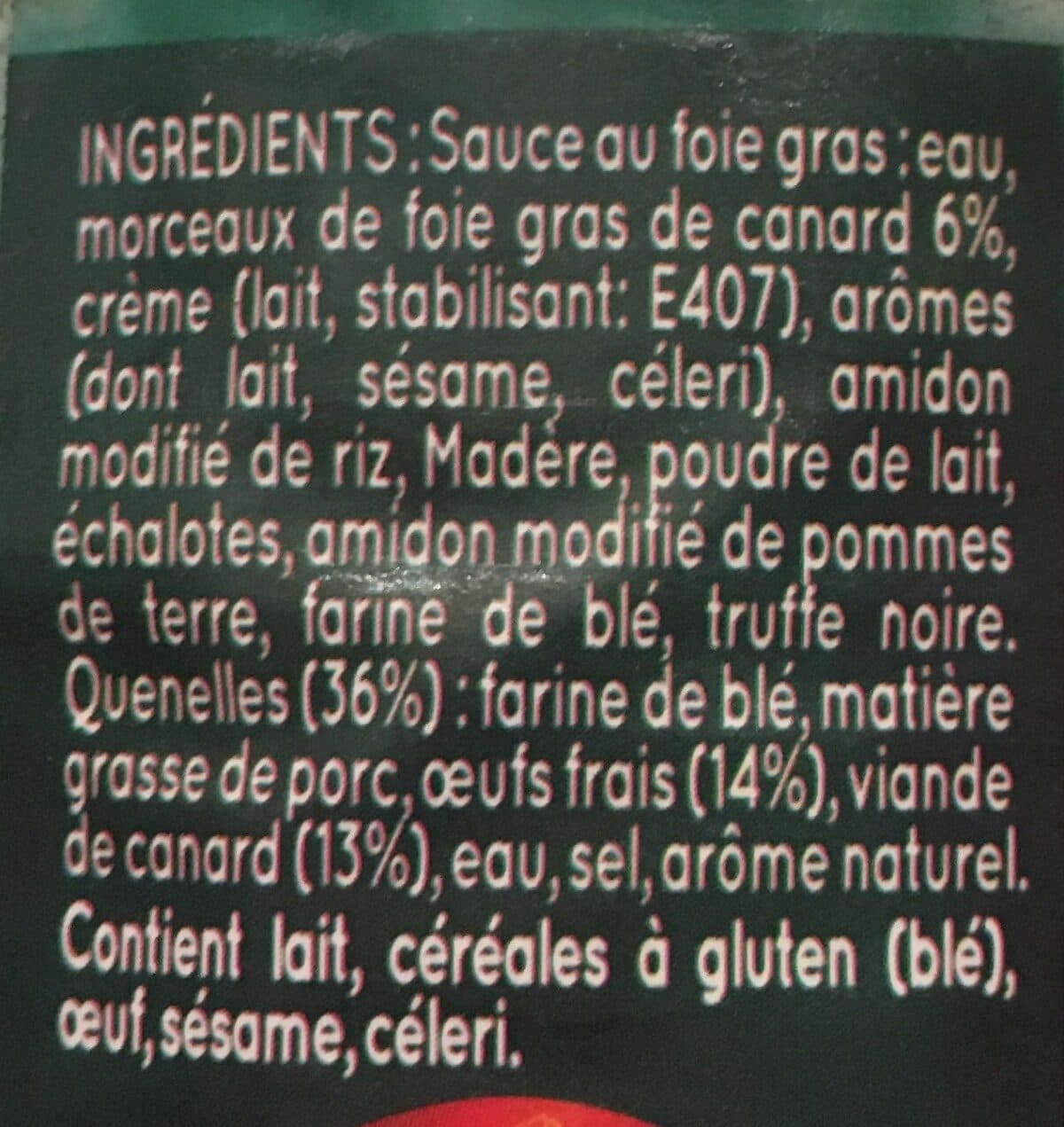 Petitjean Quenelles Canard Sauce Foie Gras packshot