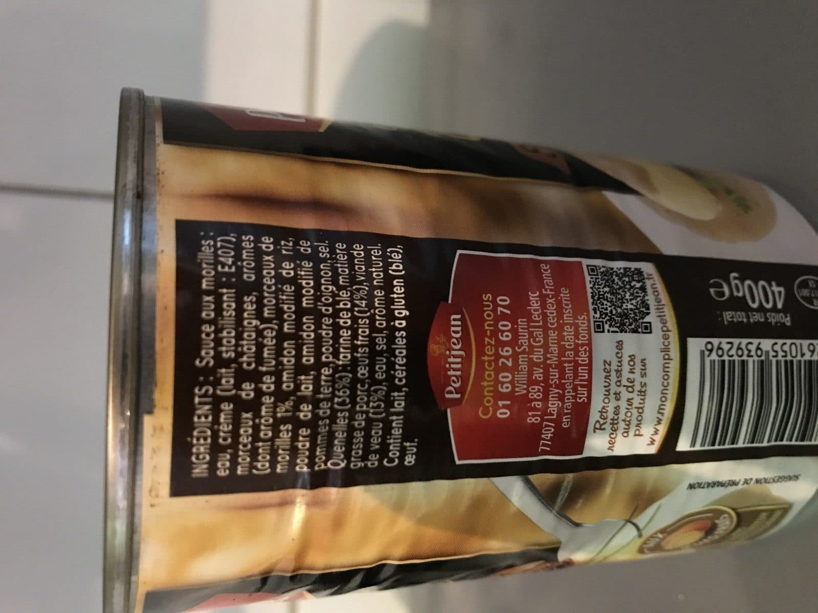 Petitjean Quenelles de veau sauce maurilles packshot