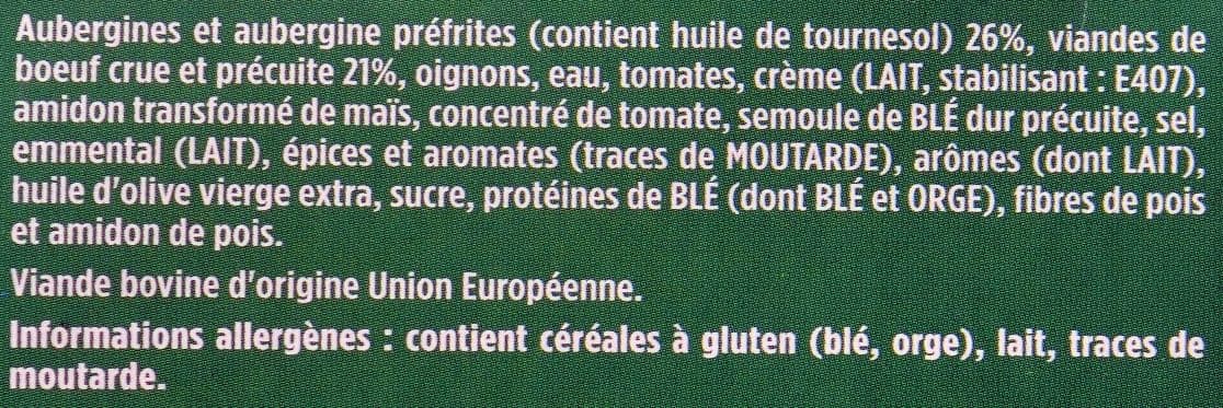 Garbit Moussaka de Bœuf packshot