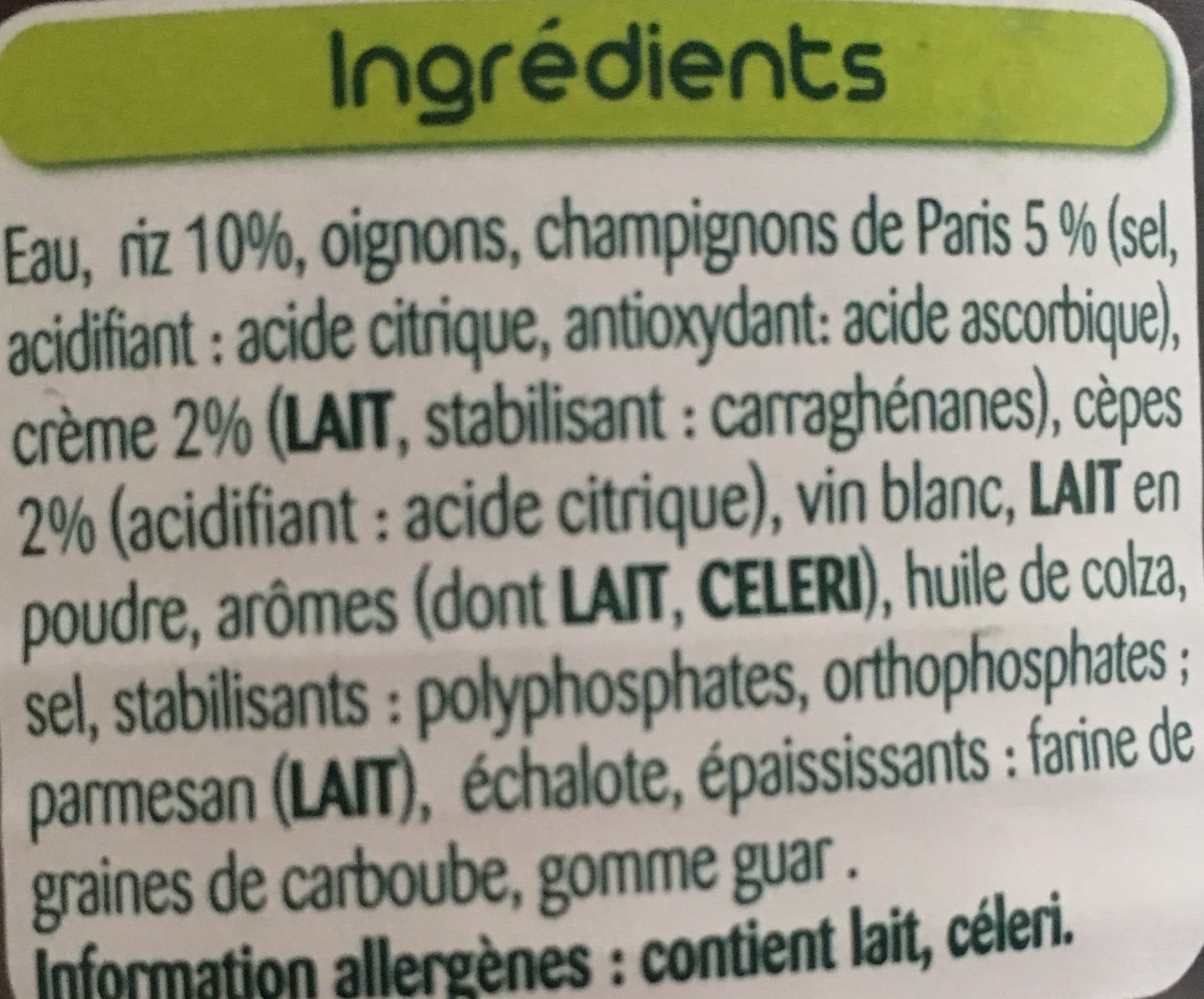 Panzani Risotto Champignons et Cèpes packshot