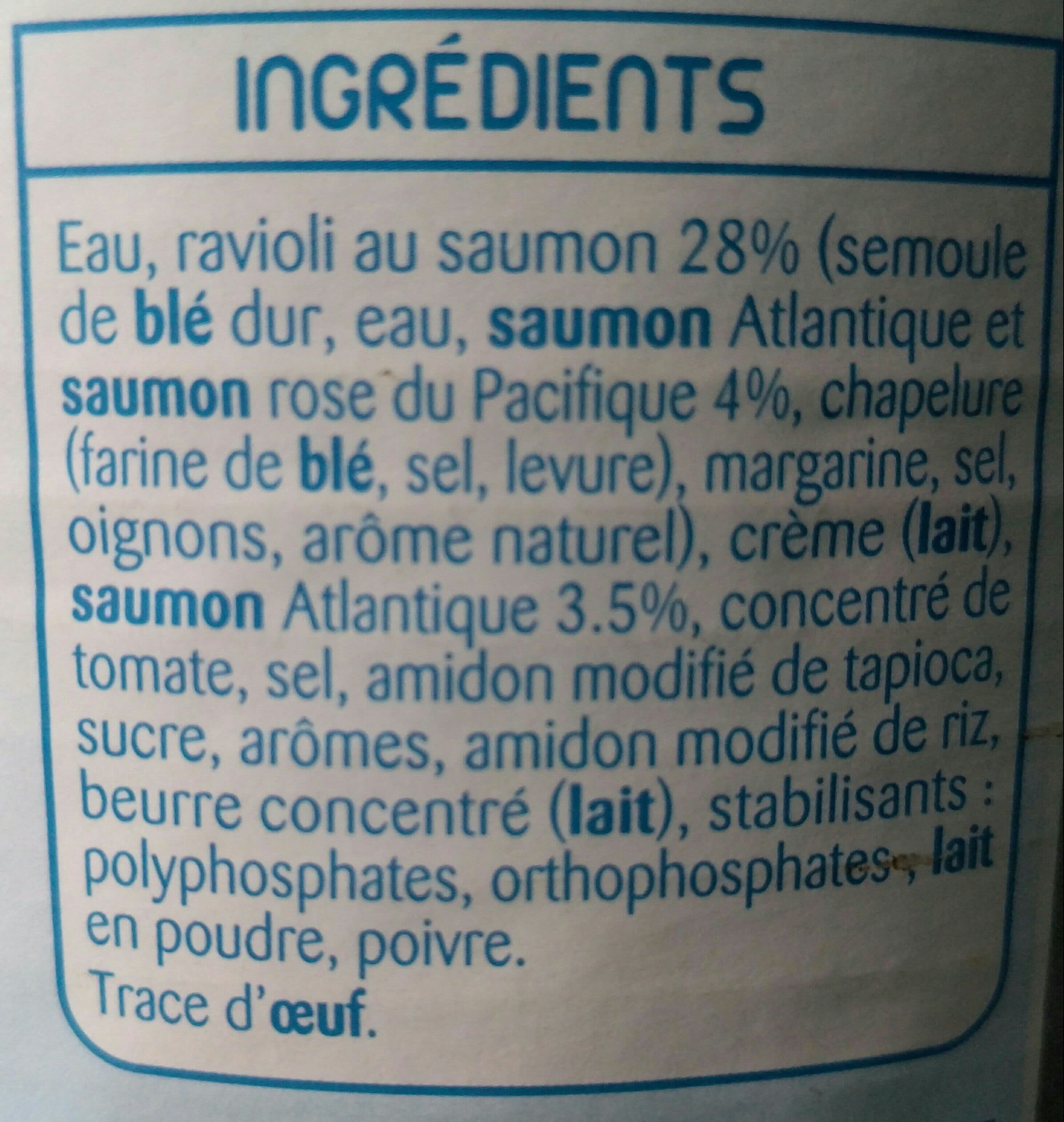 William Saurin Ravioli au saumon packshot