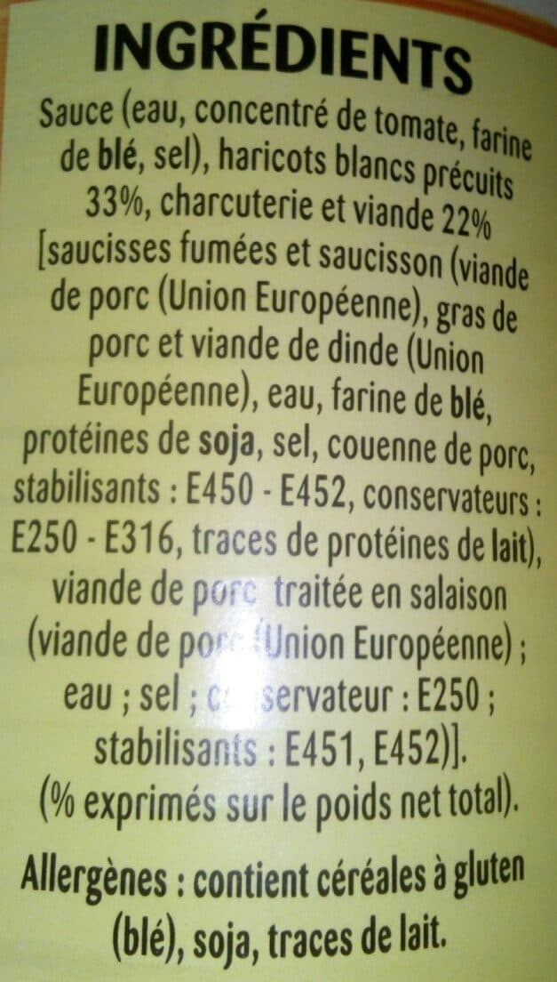 Open Food Facts Cassoulet packshot