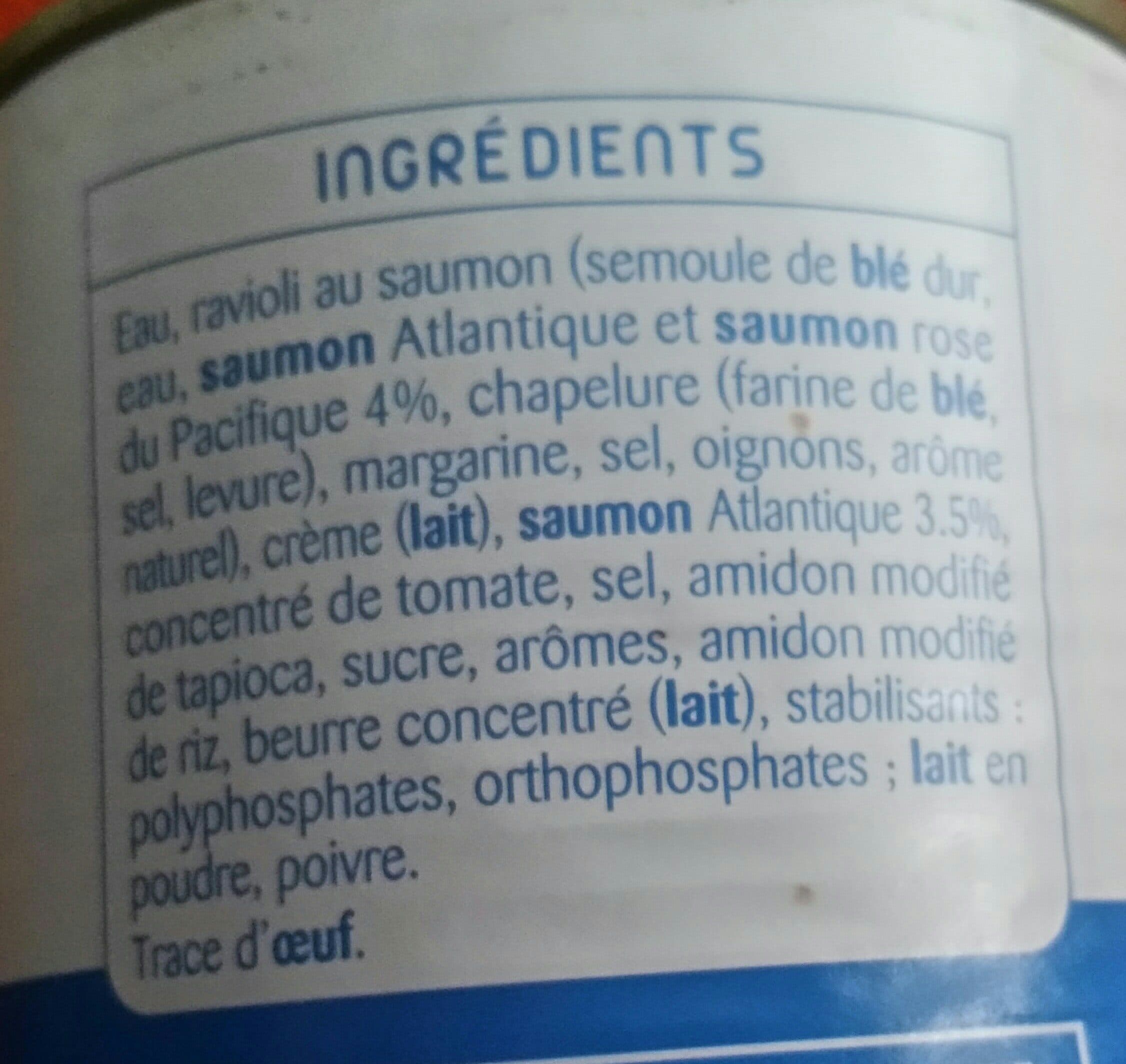 William Saurin Ravioli Saumon packshot