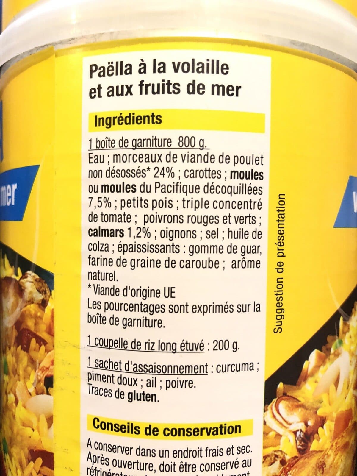 Open Food Facts Paella packshot