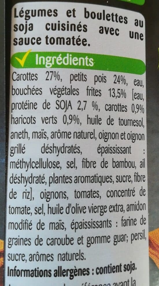 William Saurin Bouchées de soja et légumes packshot