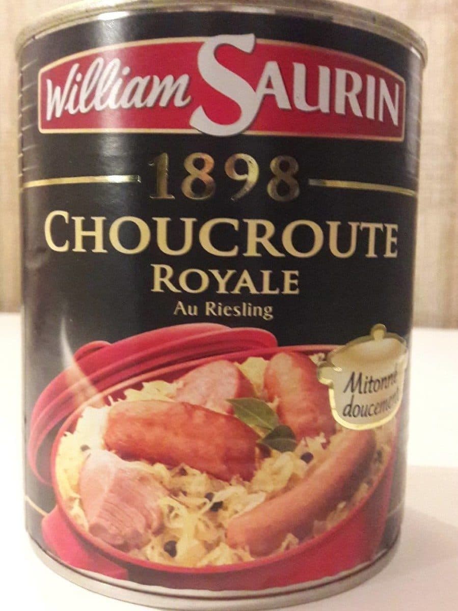 William Saurin 1898 - Choucroute royale au Riesling, mitonné doucement packshot
