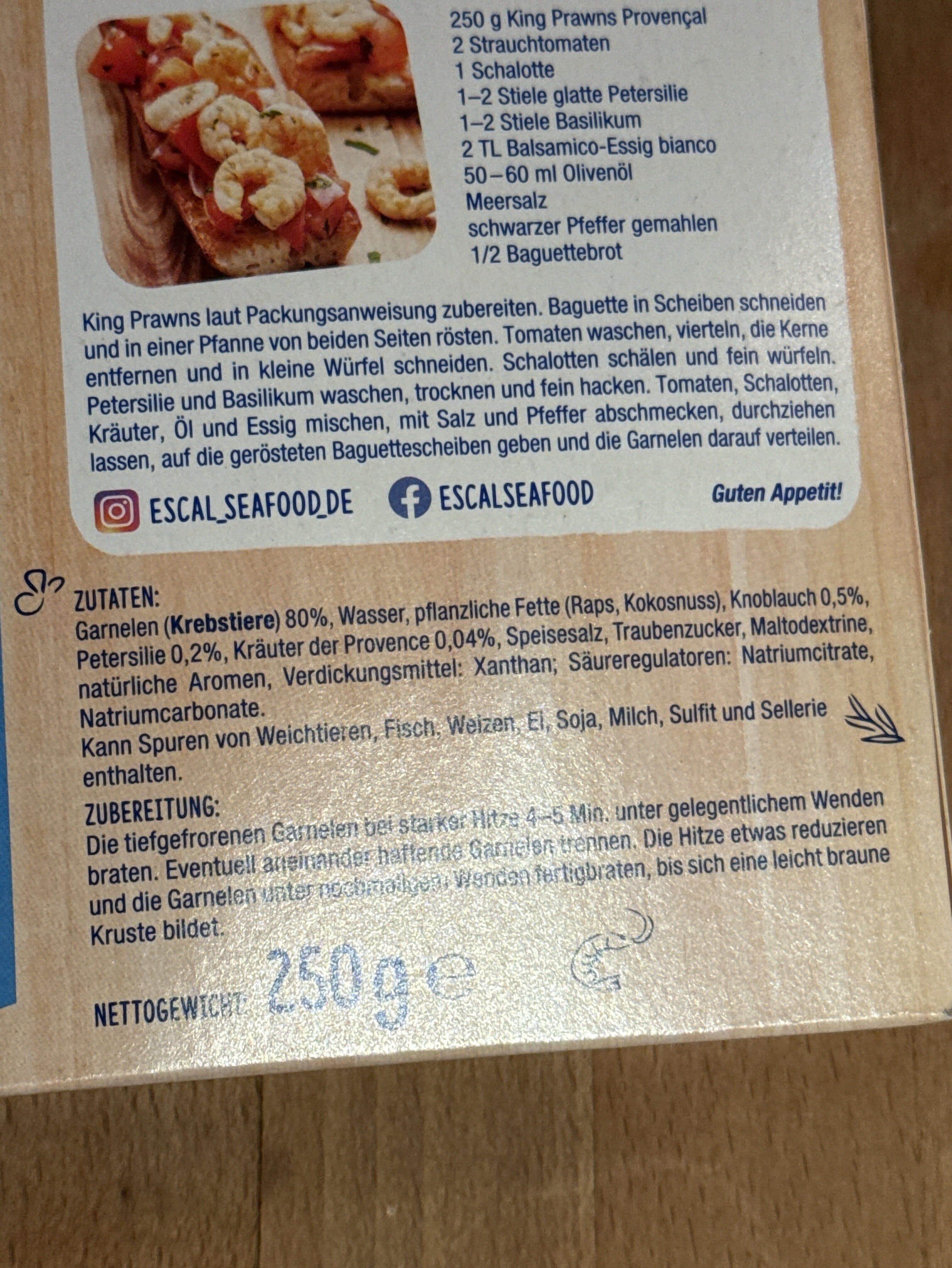 Escal Garnelen packshot