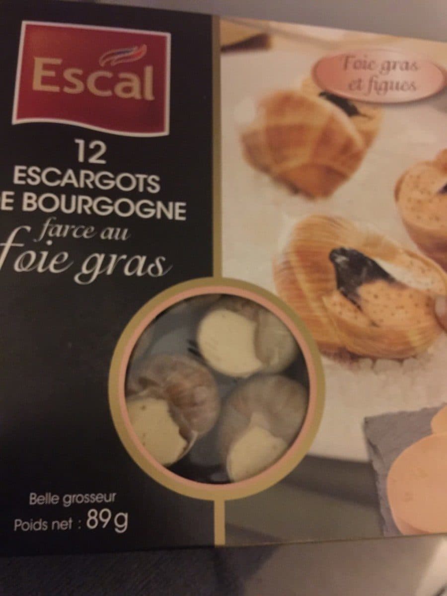 Escal Escargots foie gras figues packshot