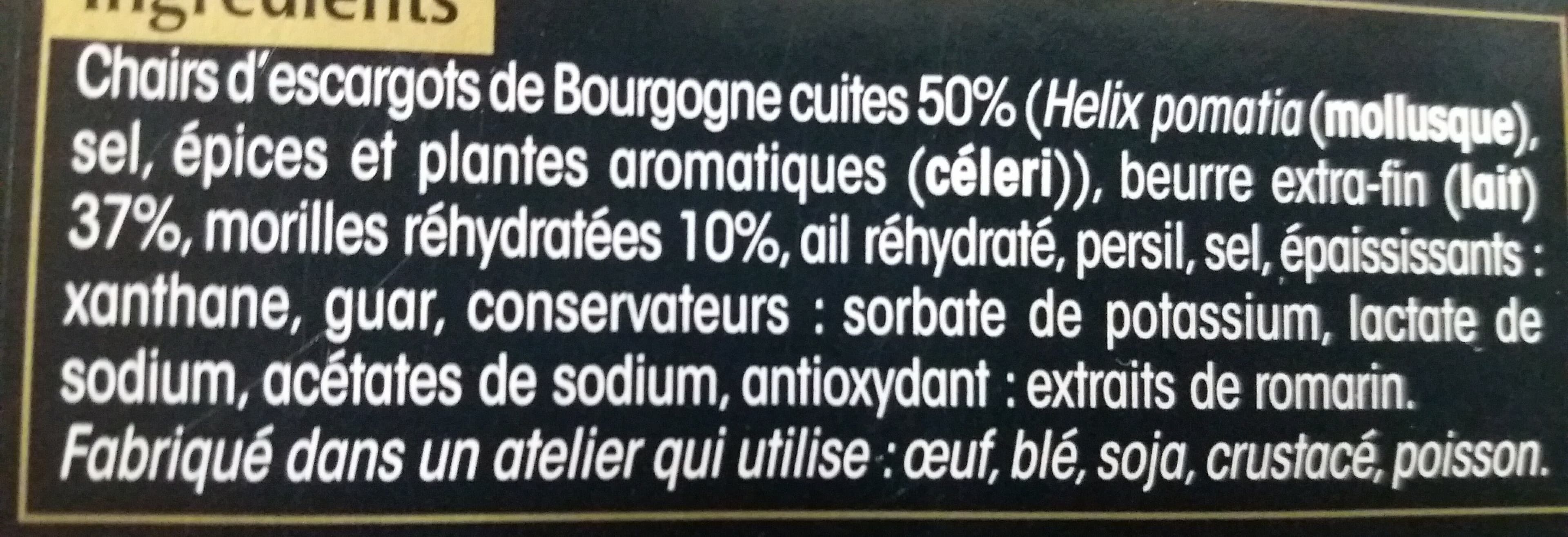 Escal 24 escargots de bourgogne préparés recette aux morilles packshot