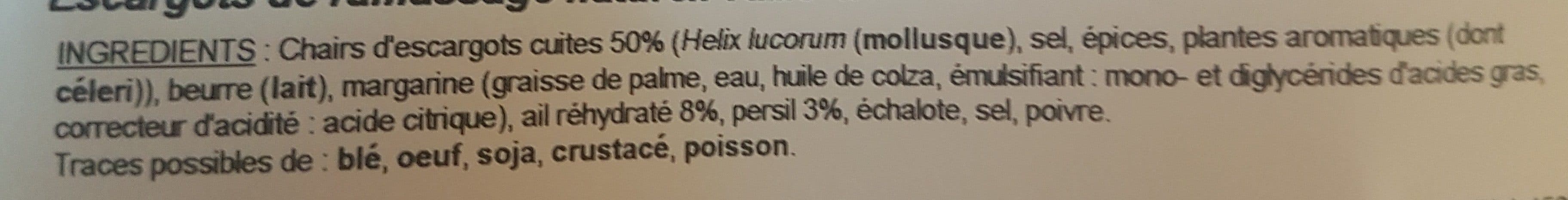 GOURMET D'ALSACE Escargots préparés ail et persil packshot