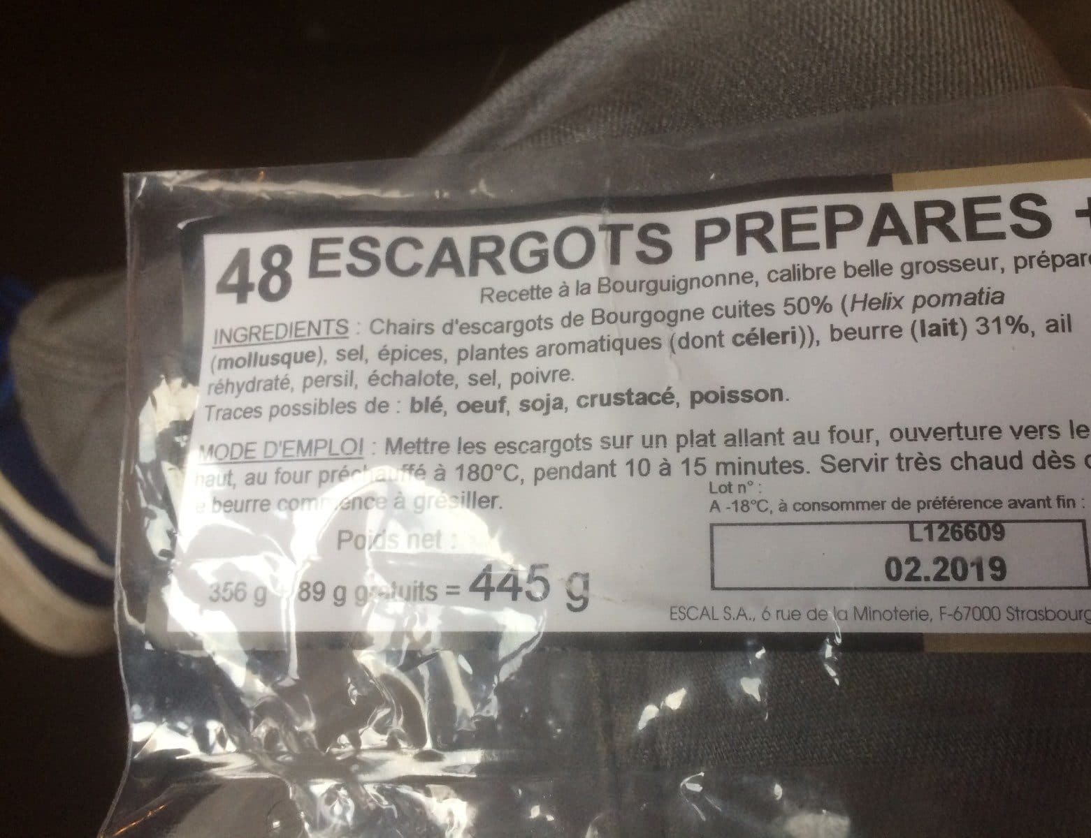 Escal Escargots de Bourgogne packshot