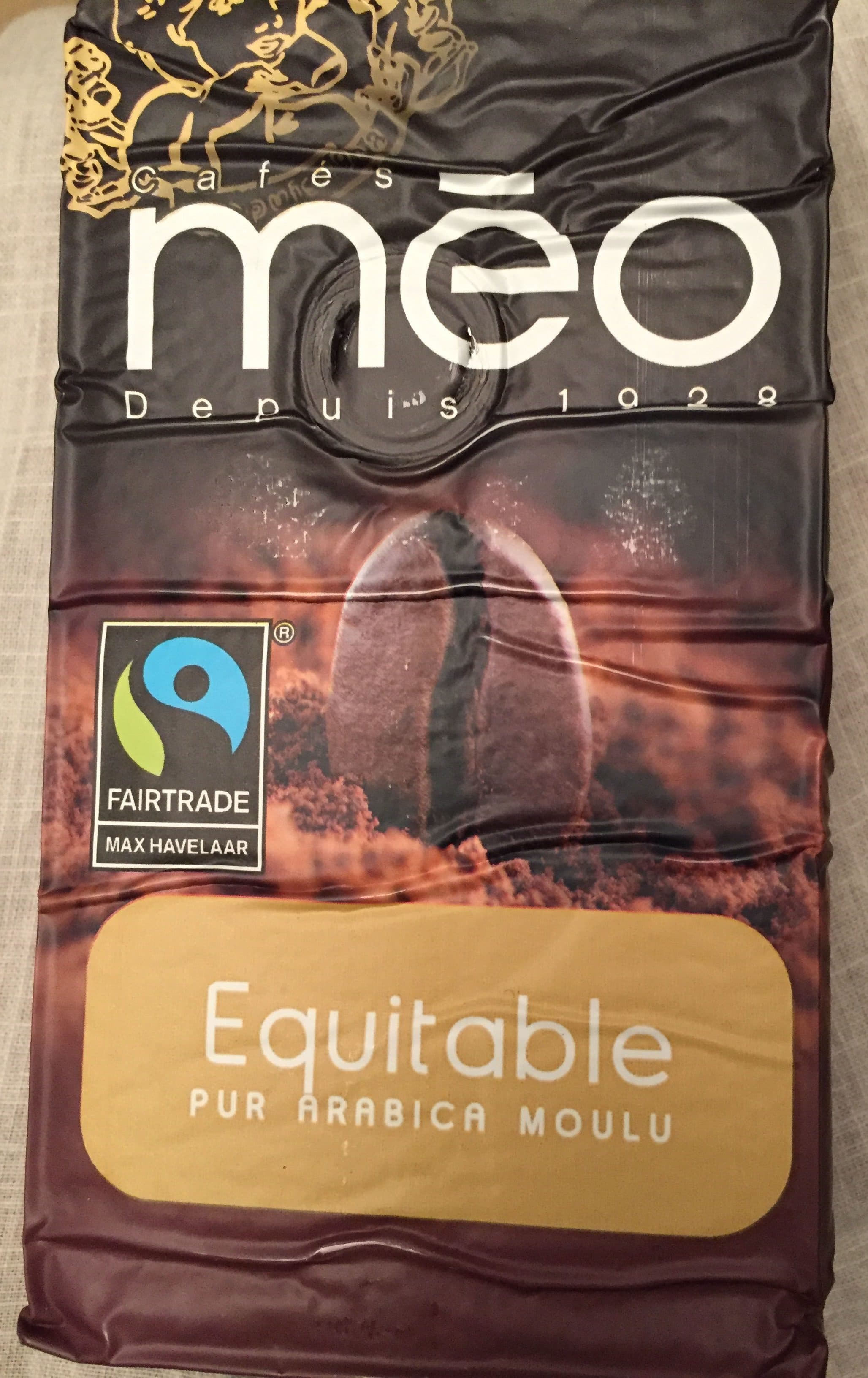 Méo Café Moulu Arabica Max Havelaar Issu Du Commerce équitable packshot
