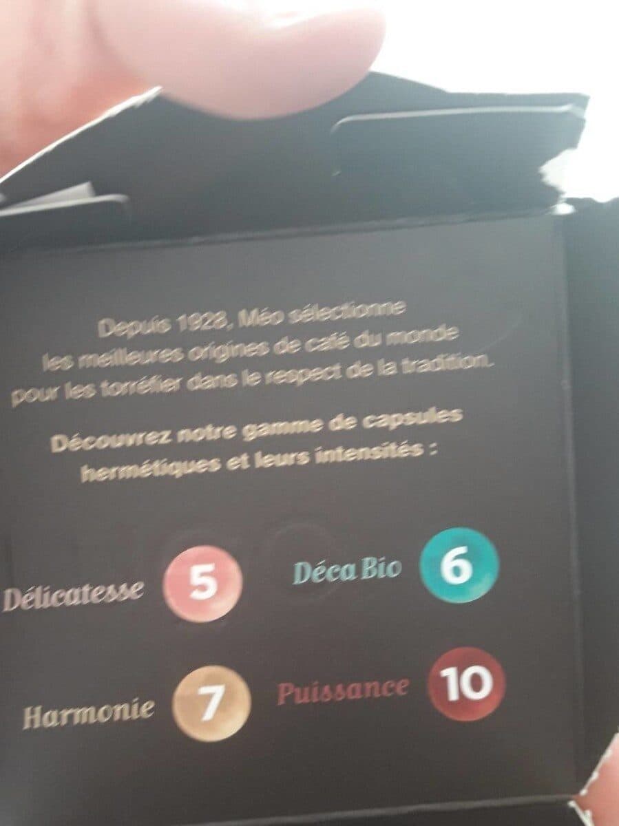 Cafés Méo Café Harmonie packshot