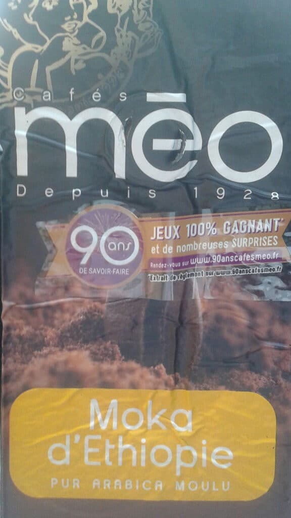 Cafés Méo Cafe moulu moka d'Ethiopie packshot