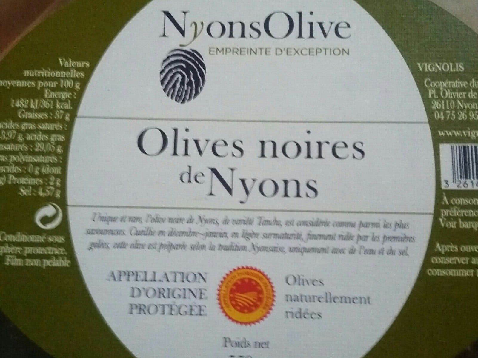 Nyonsolive Olives noires de nyons packshot