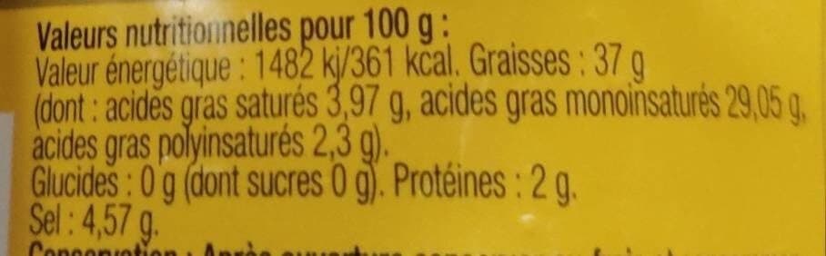 Open Food Facts Olive Noires de Nyons packshot