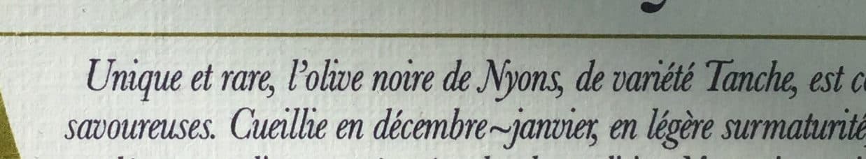 NyonsOlive Olives noires de Nyons packshot