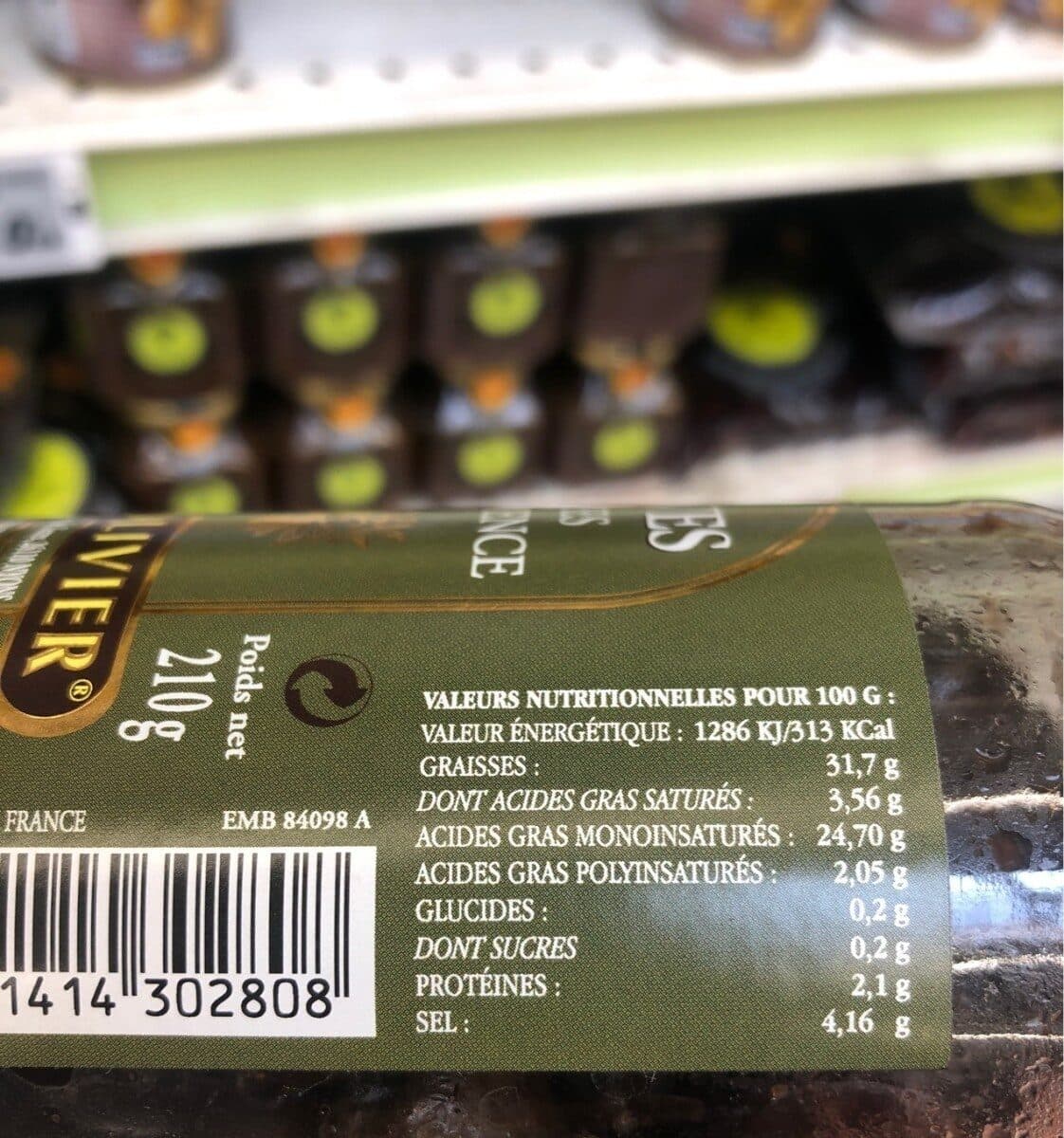 Open Food Facts Olives Herbes de Provence packshot
